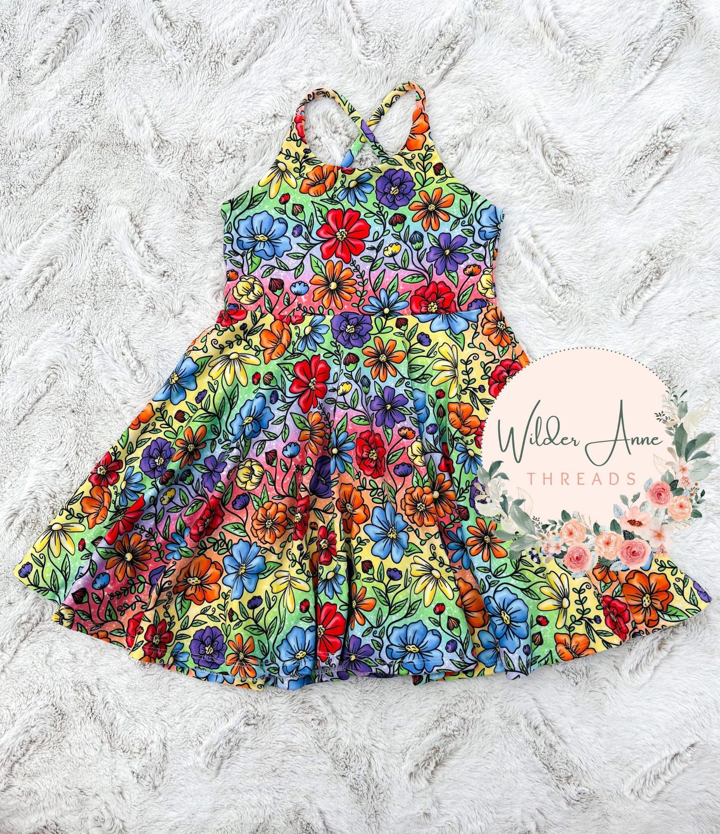 Bright Rainbow Floral