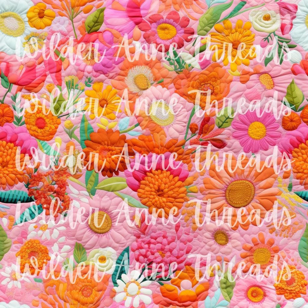 Neon Pink Floral