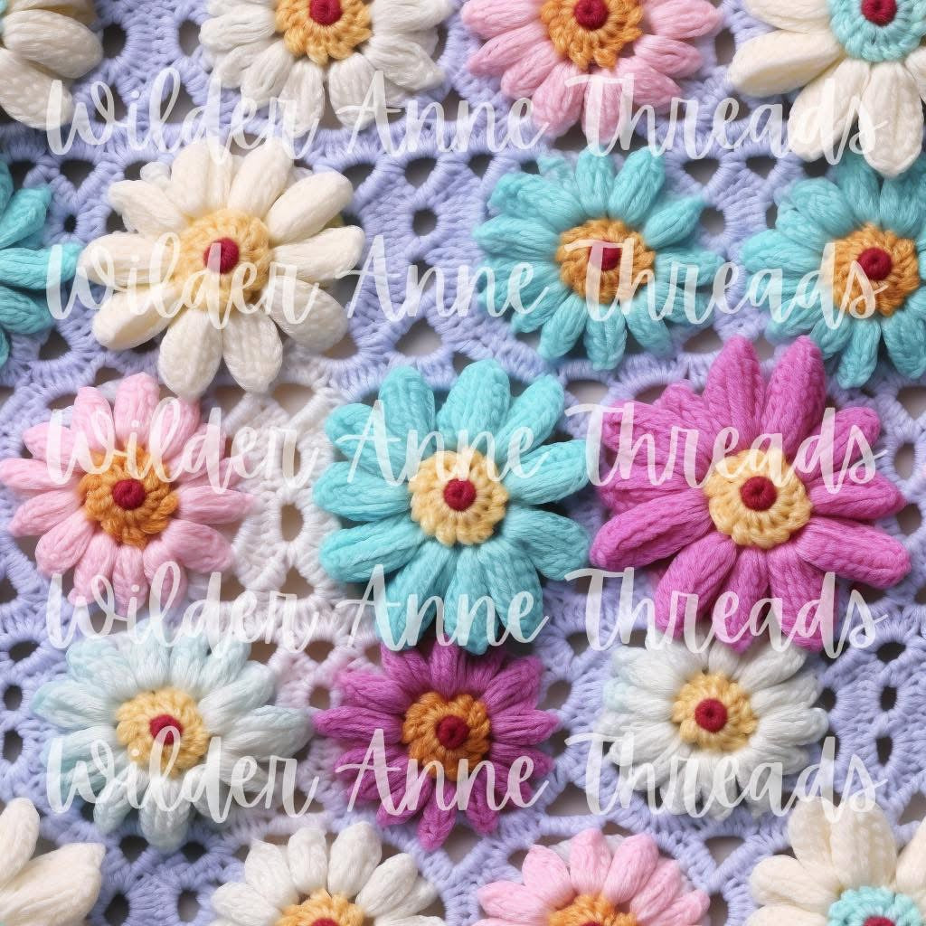 Purple Flower Crochet