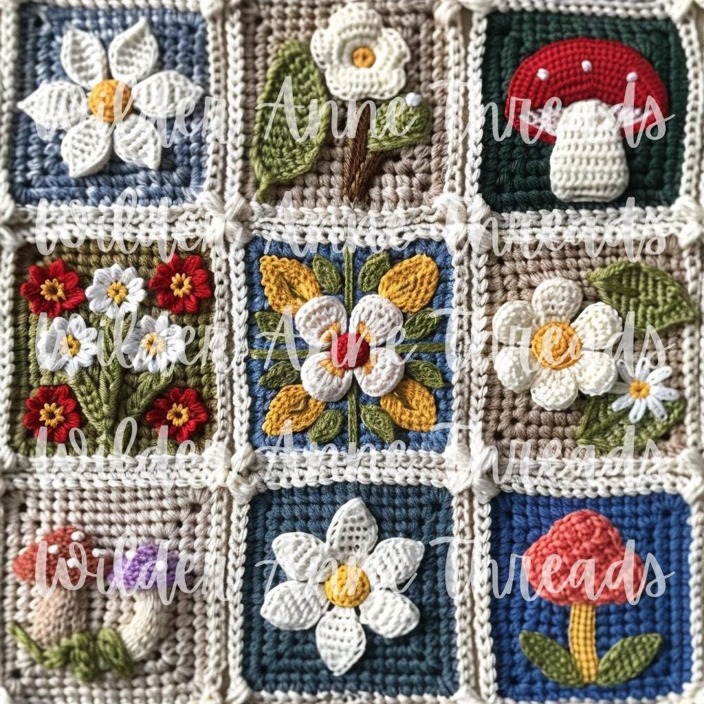 Blue Daisy Patch