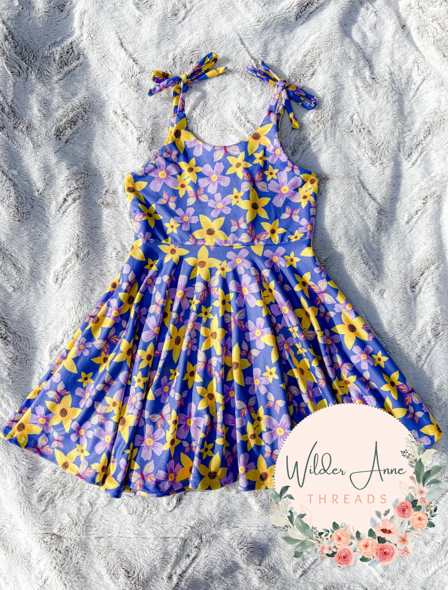 Purple & Yellow Butterfly Floral