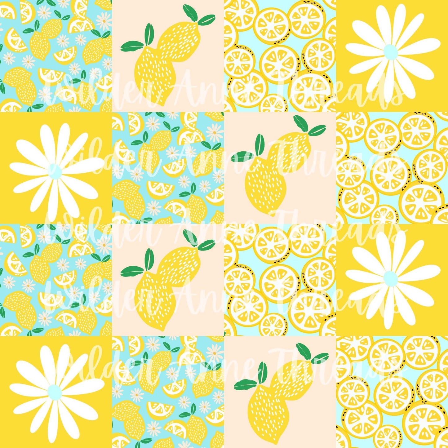 Lemon Daisy Patchwork