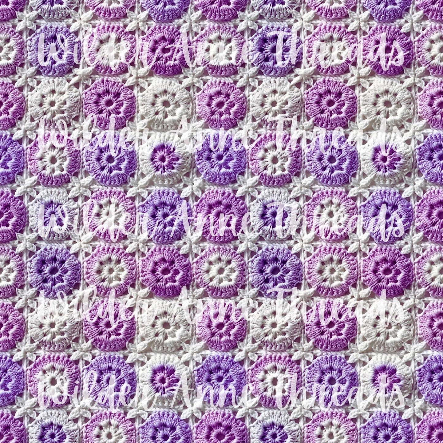 Purple Crochet Squares
