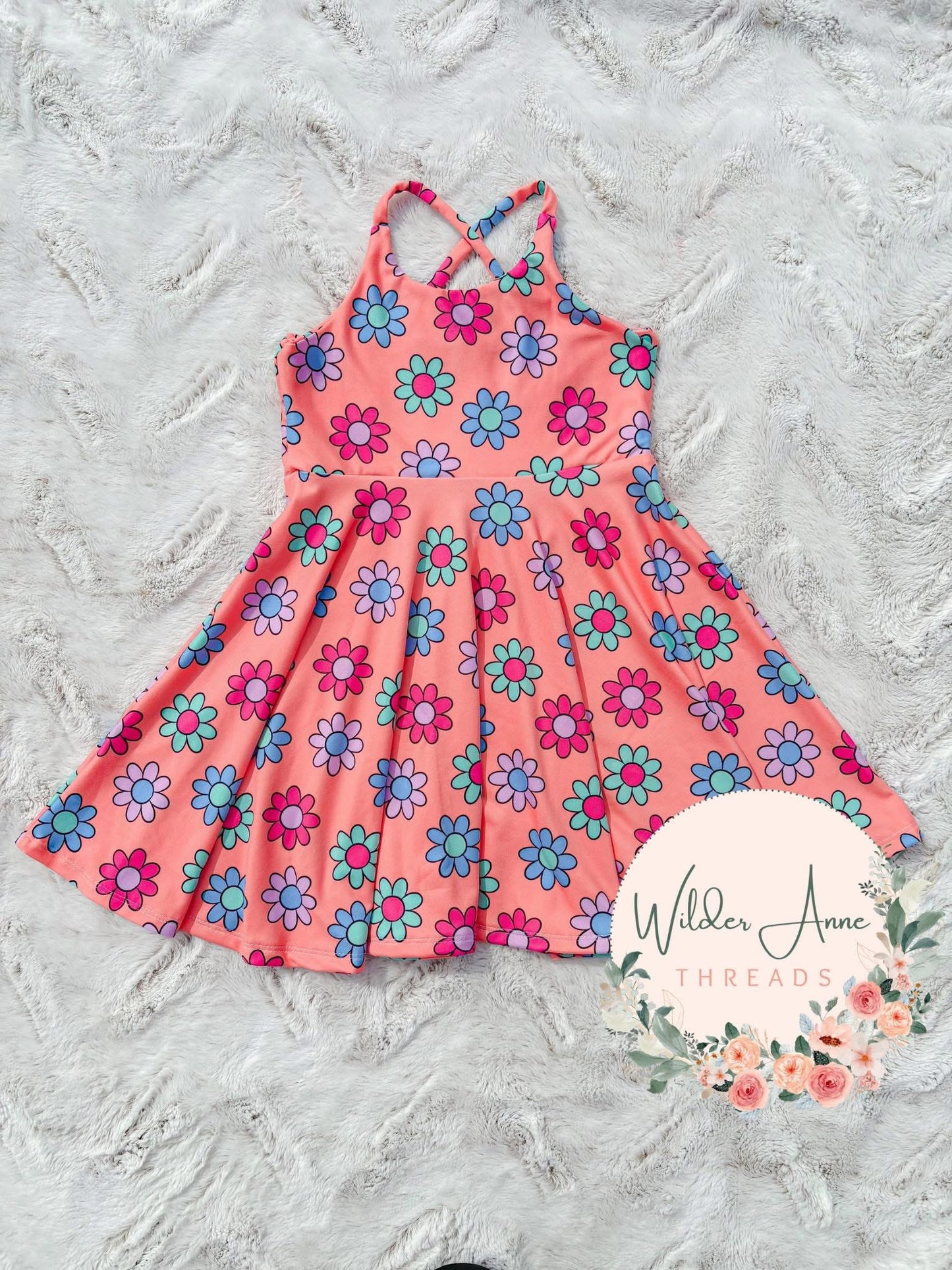 Neon Flowers (Orange)