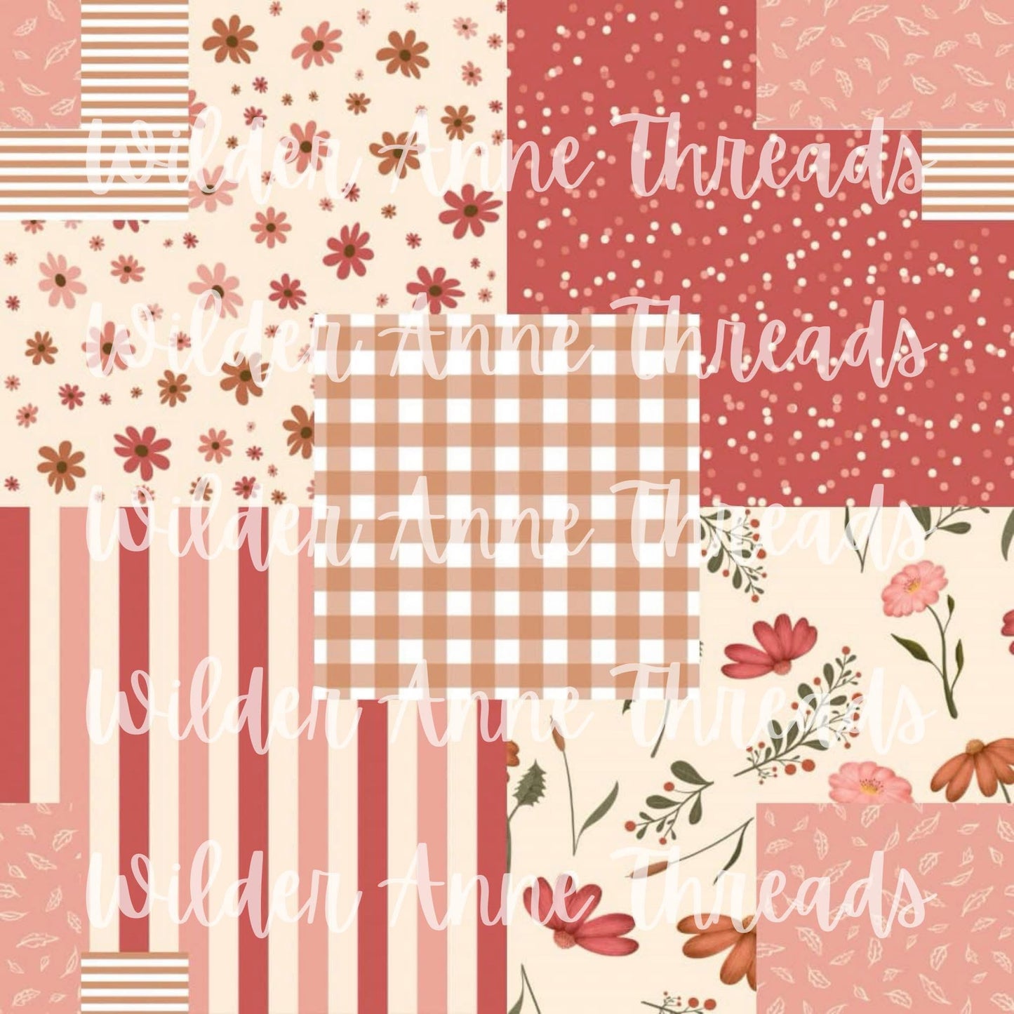 Mauve Floral Patch