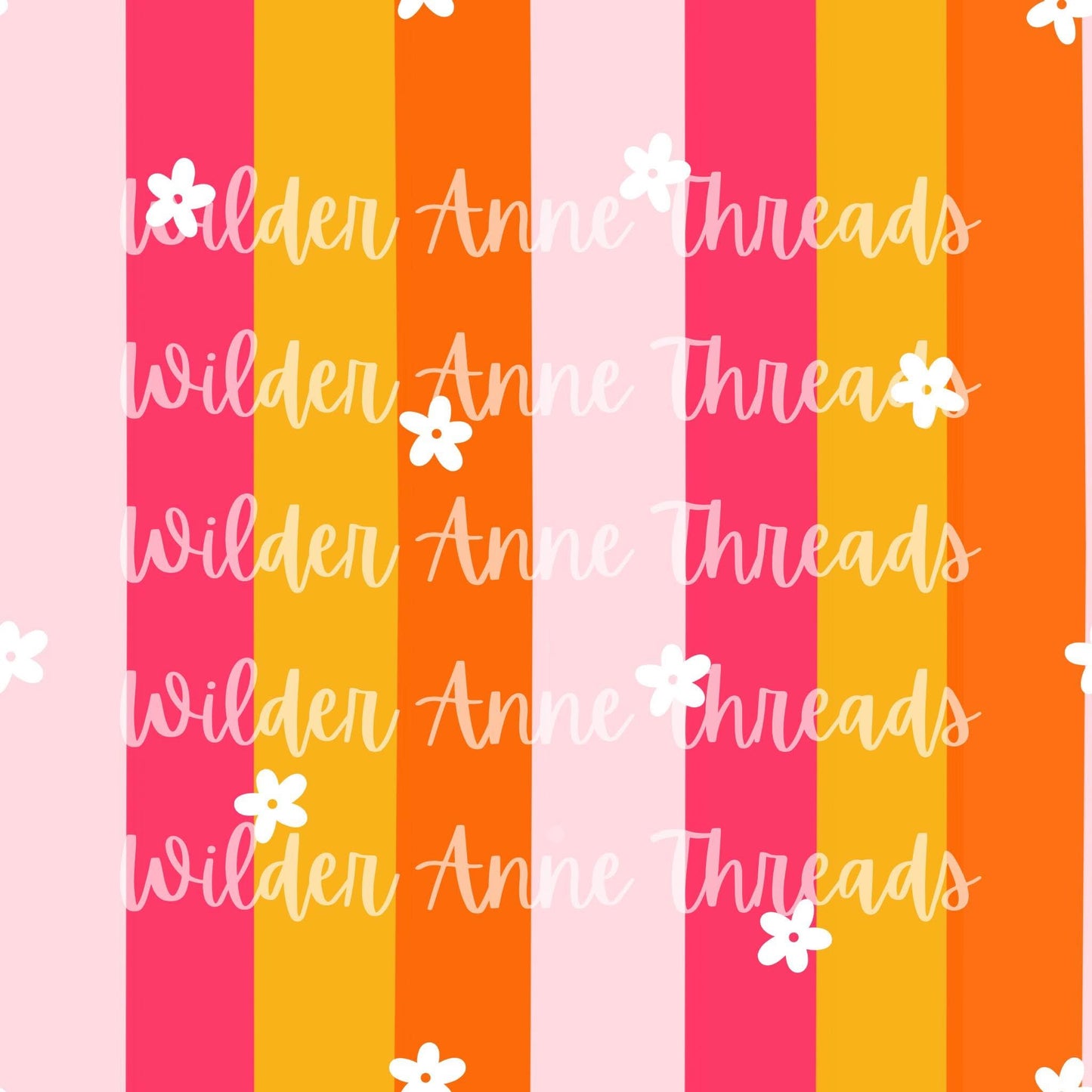 Summer Flower Stripes 2