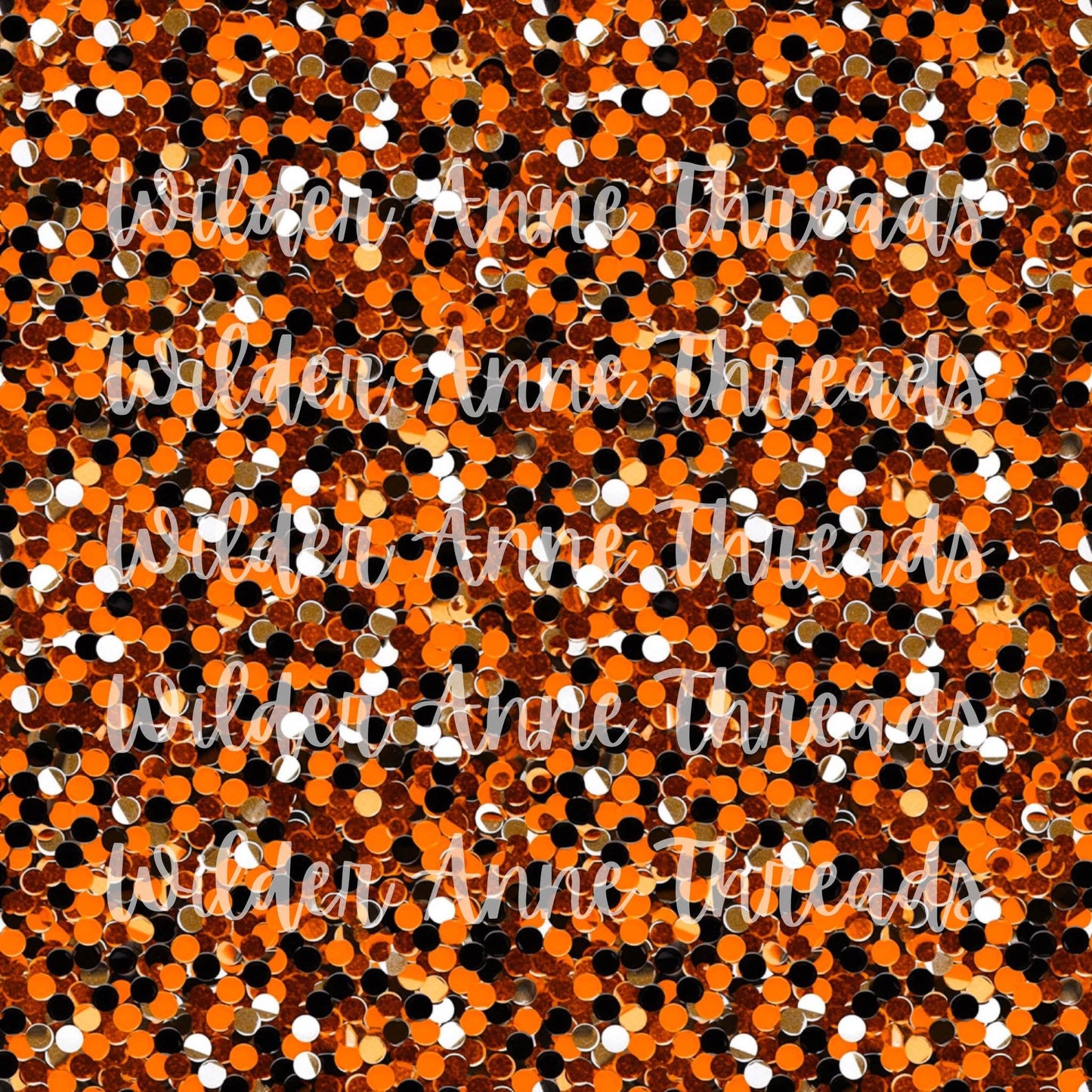 Orange/Black Sequin