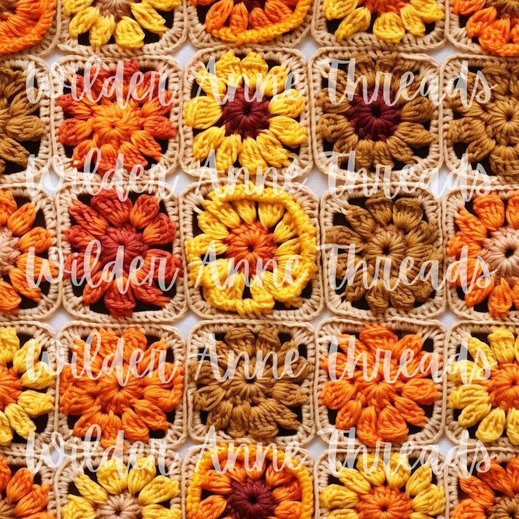 Fall Orange Crochet