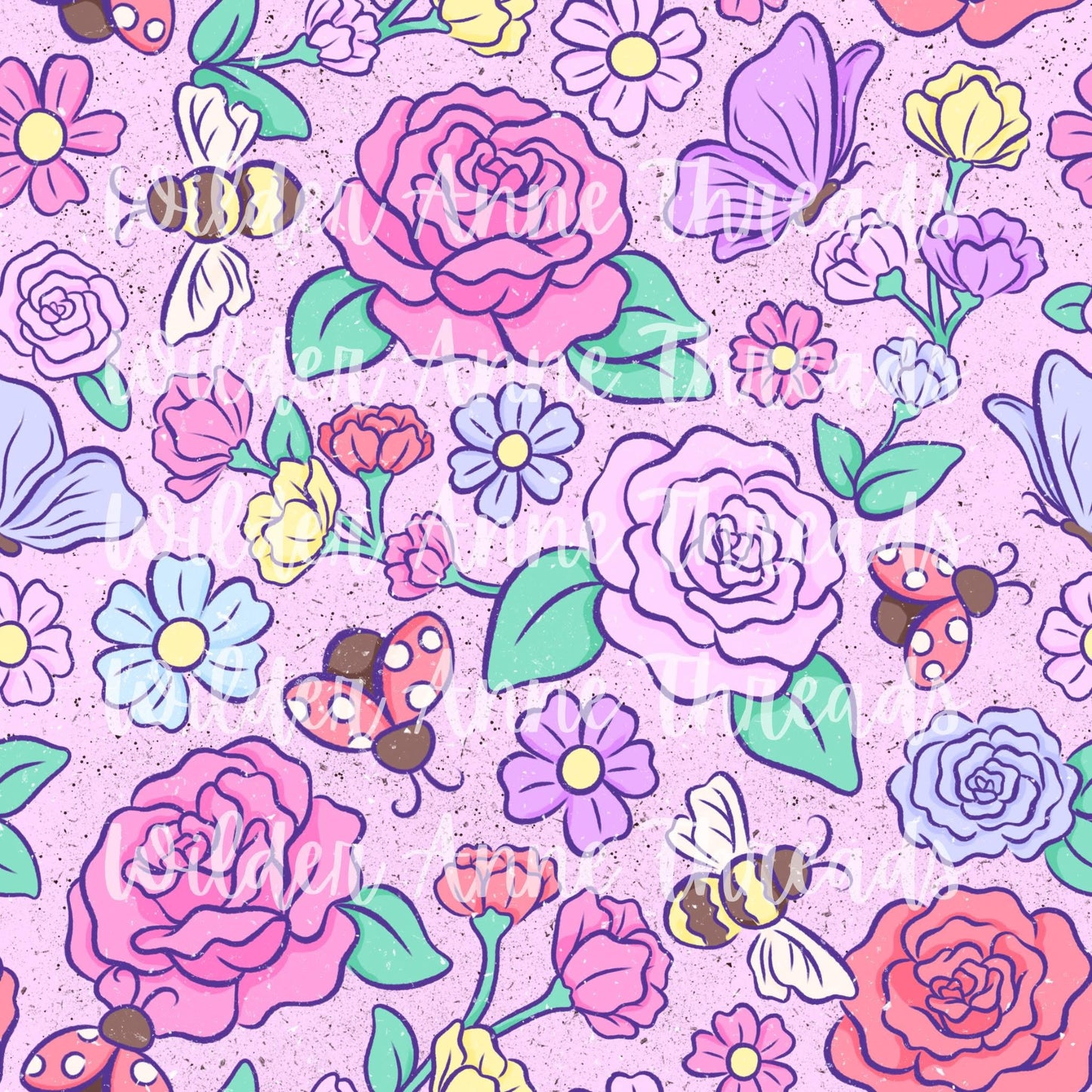 Purple Buggy Floral