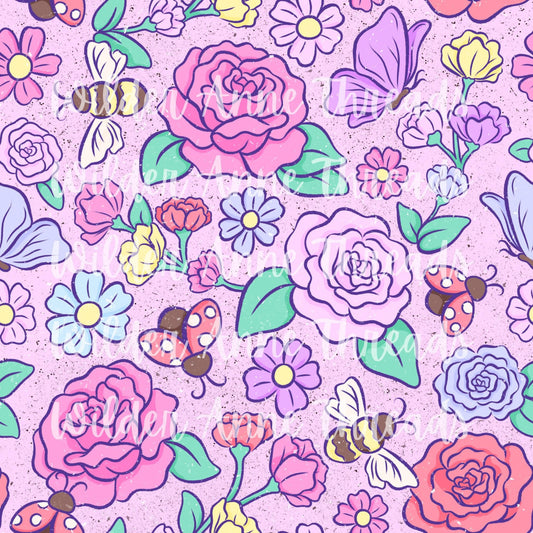 Purple Buggy Floral