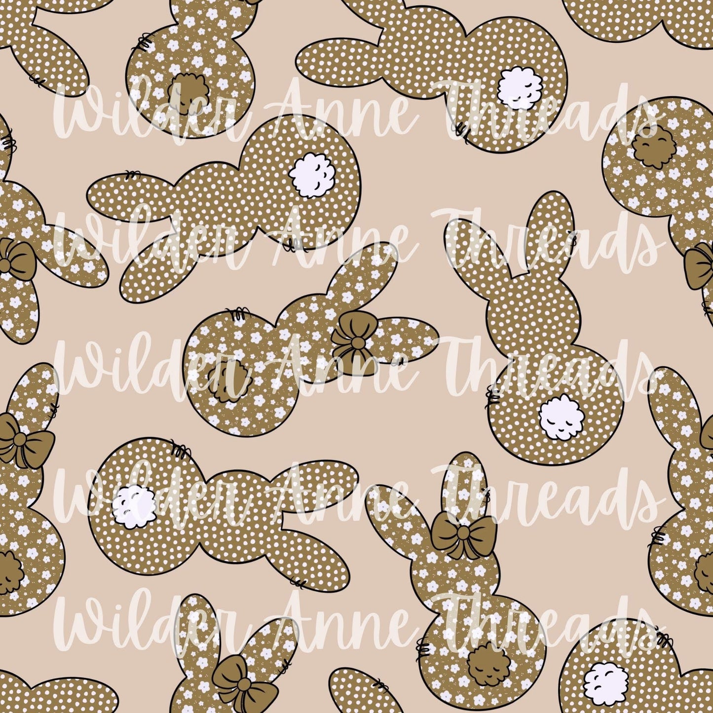 Bunny Dots (Brown)