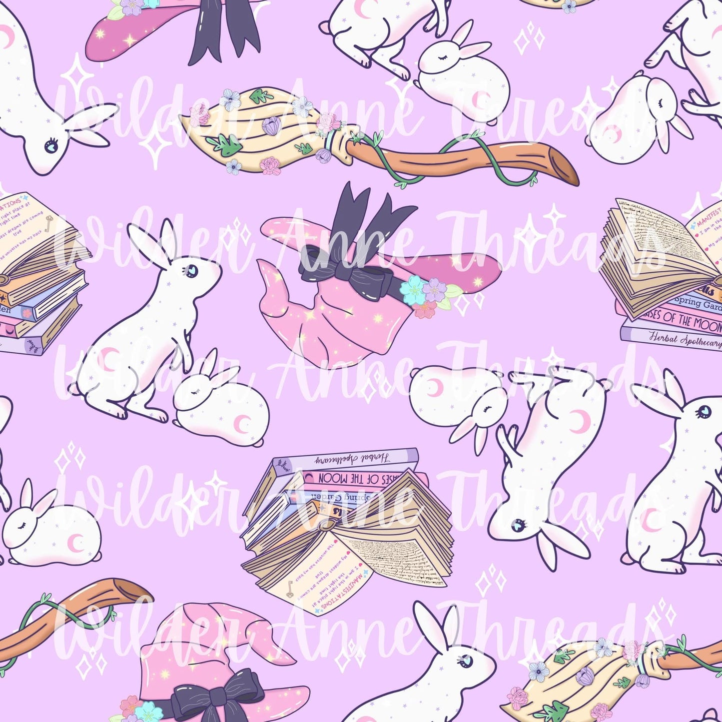 Witchy Bunnies (Purple)