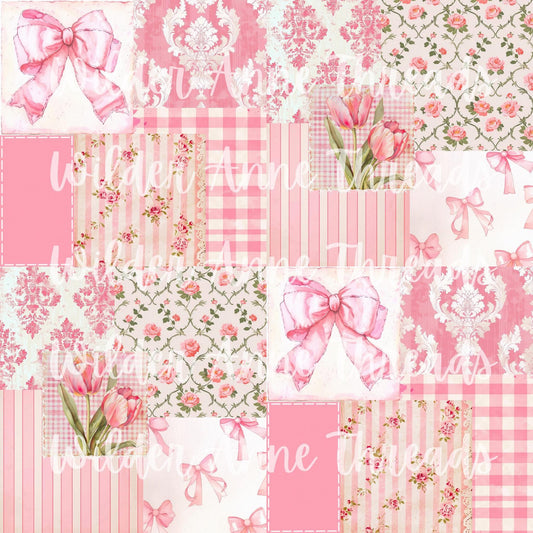 Floral Coquette Patchwork (pink)