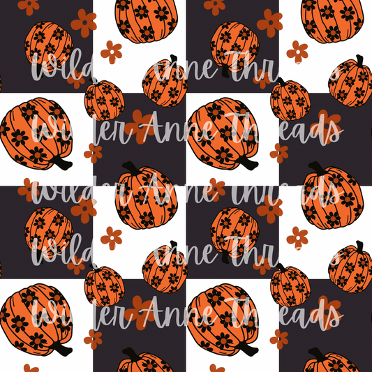 Pumpkin Checkered