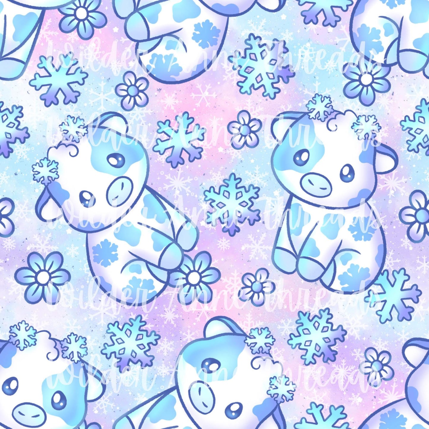 Cotton Candy Snow Cow