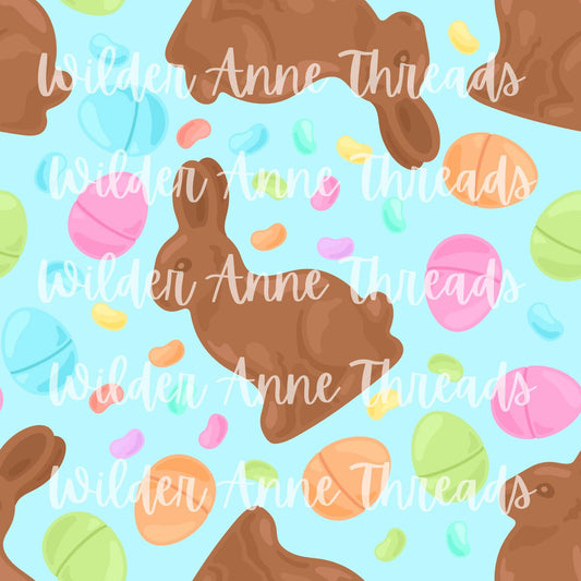 Chocolate Bunny (Blue)