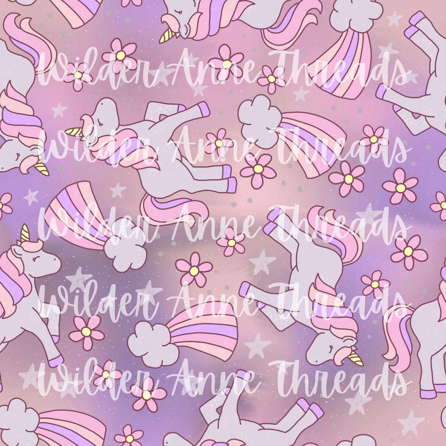 Floral Unicorn (pink)