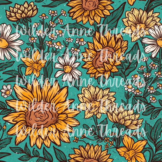 Sunflower Teal
