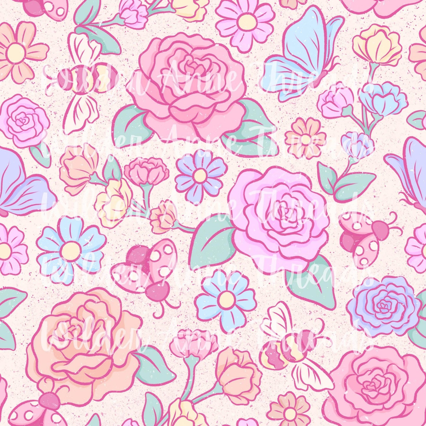 Light Pink Buggy Floral