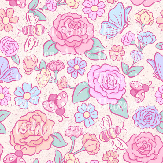 Light Pink Buggy Floral