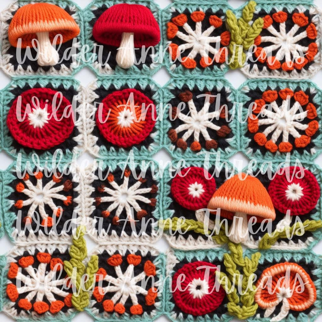 Mushroom Crocheted