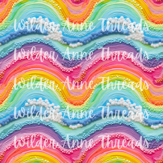 Neon Rainbow Crochet