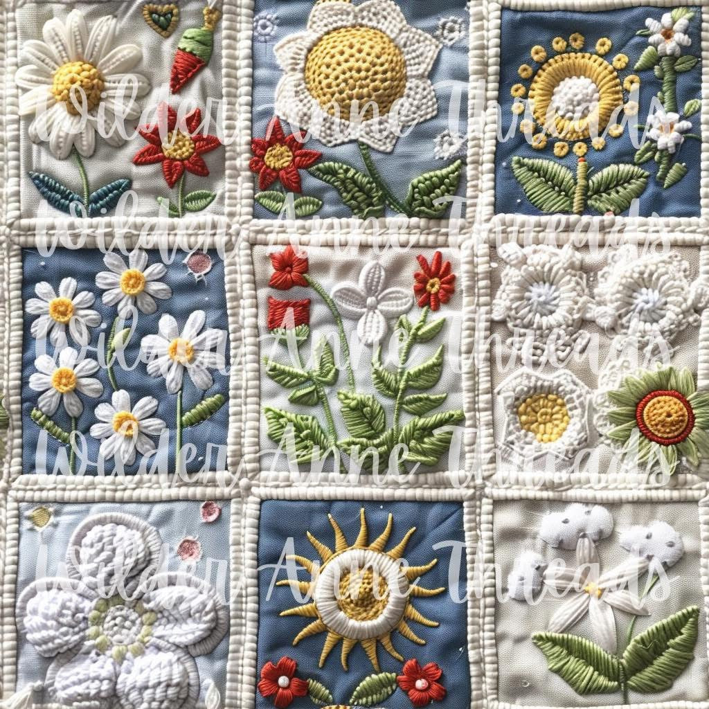 White Daisy Patch