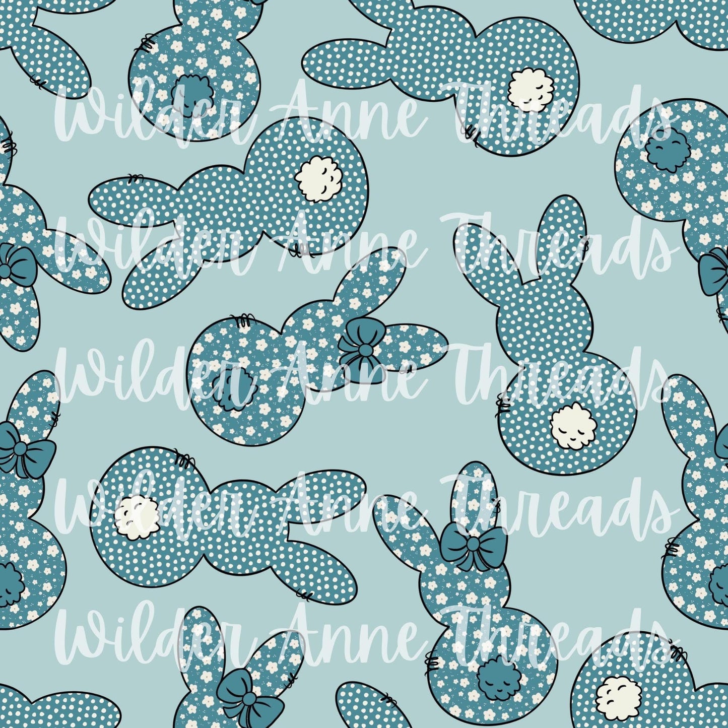 Bunny Dots (Blue)