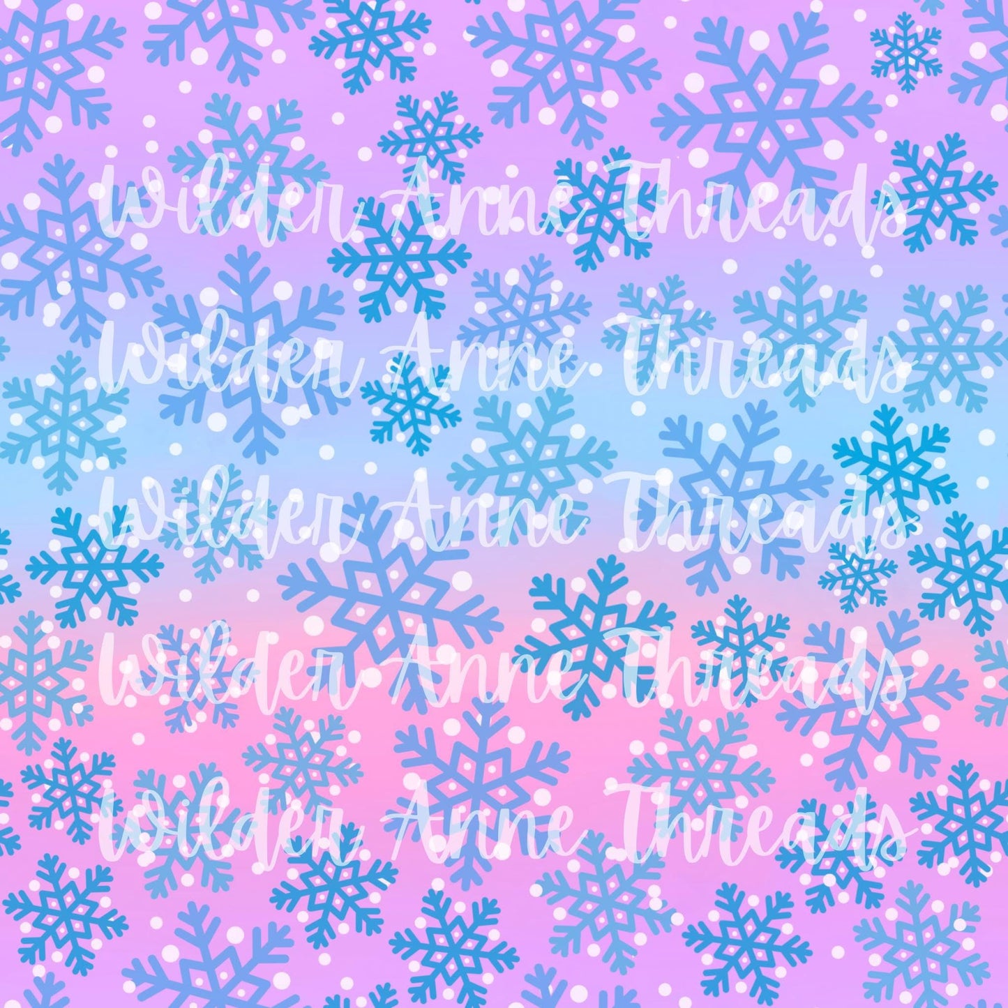 Cotton Candy Snowflakes