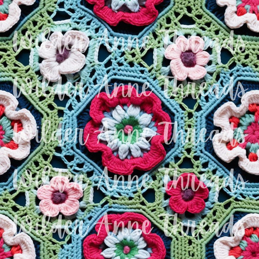Pink & Green Crochet