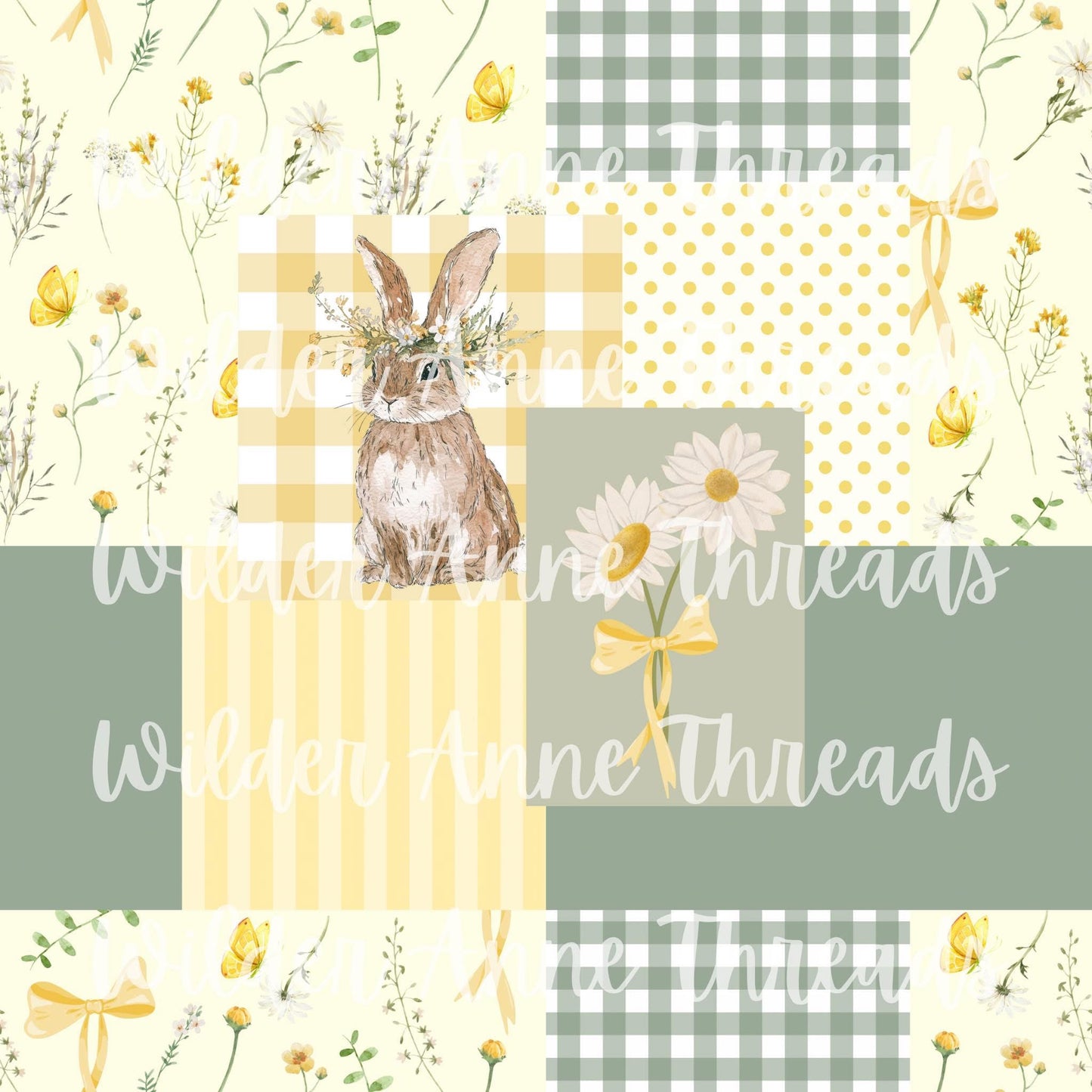 Yellow Bunny Patchwork
