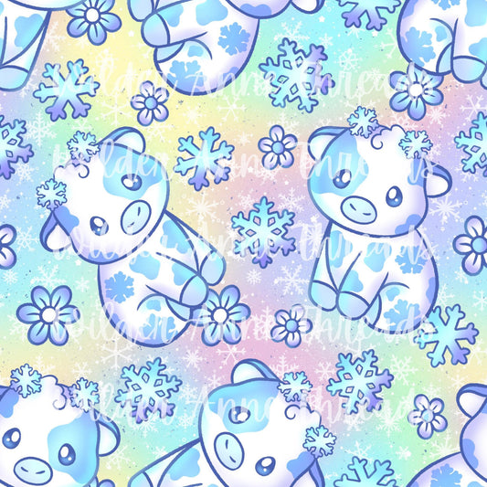 Rainbow Snow Cow