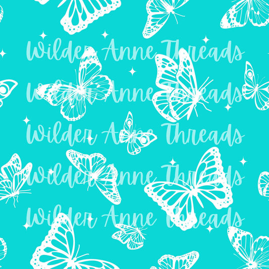 Teal Butterflies