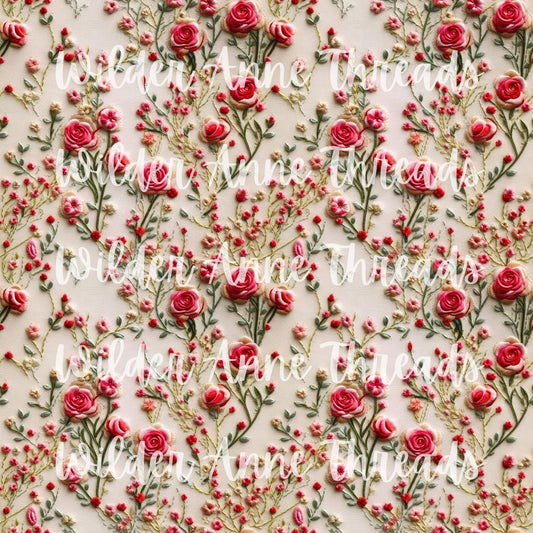 Embroidery Roses
