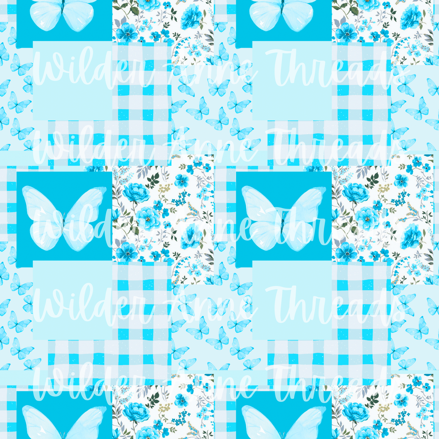 Blue Butterfly Patch