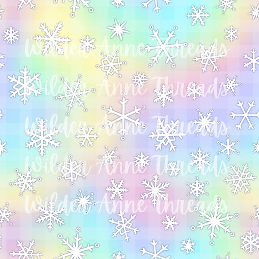 Rainbow Snowflakes