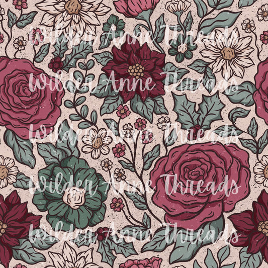 Tan Florals