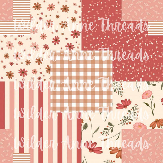 Mauve Floral Patch