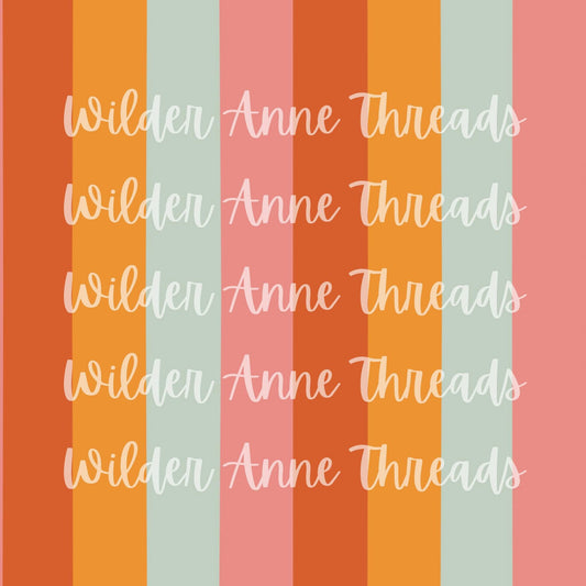 Dark Orange Shades Stripes