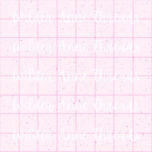 Muted Pink Checker