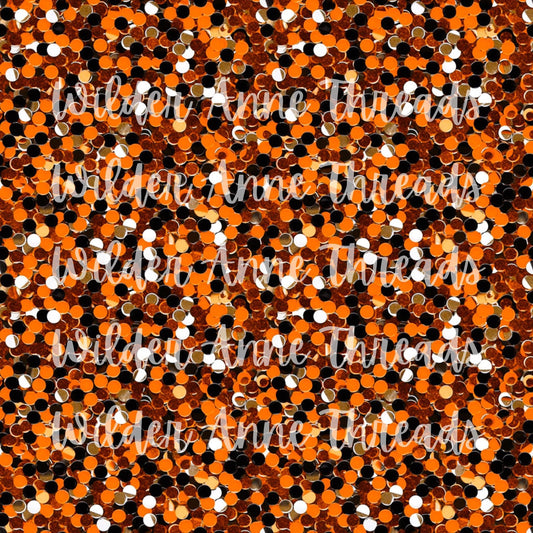 Orange/Black Sequin
