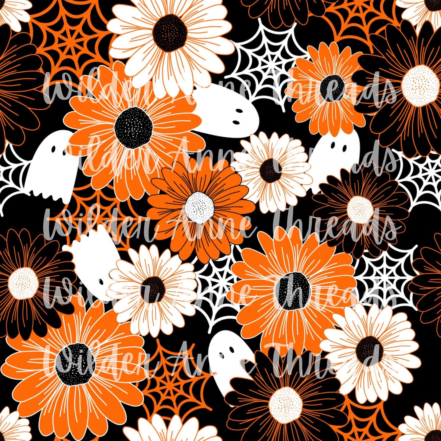 Floral Orange Ghost