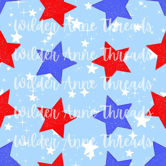 Red & Blue Stars