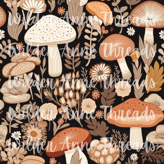 Tan Mushrooms