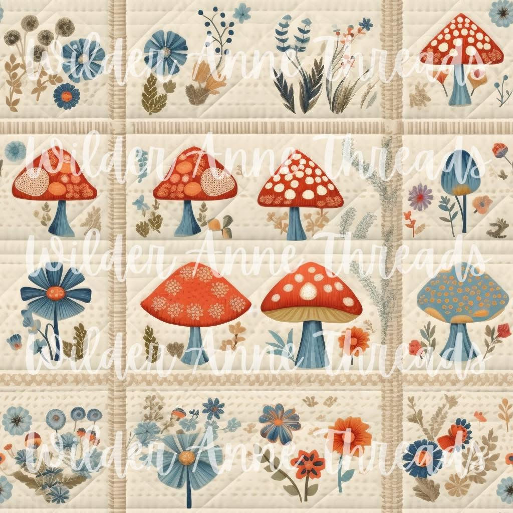 Blue Hue Mushroom