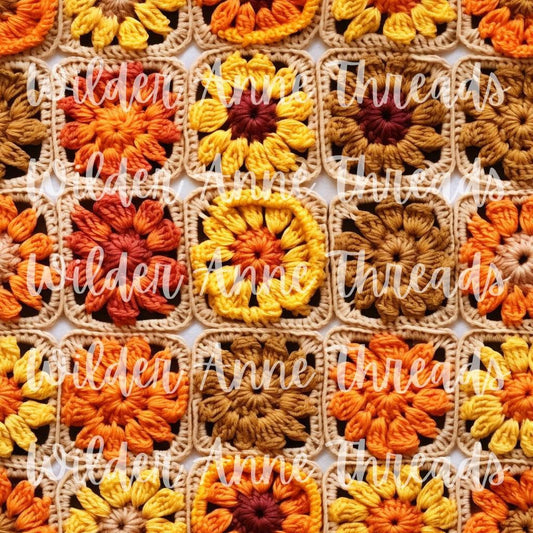Fall Orange Crochet