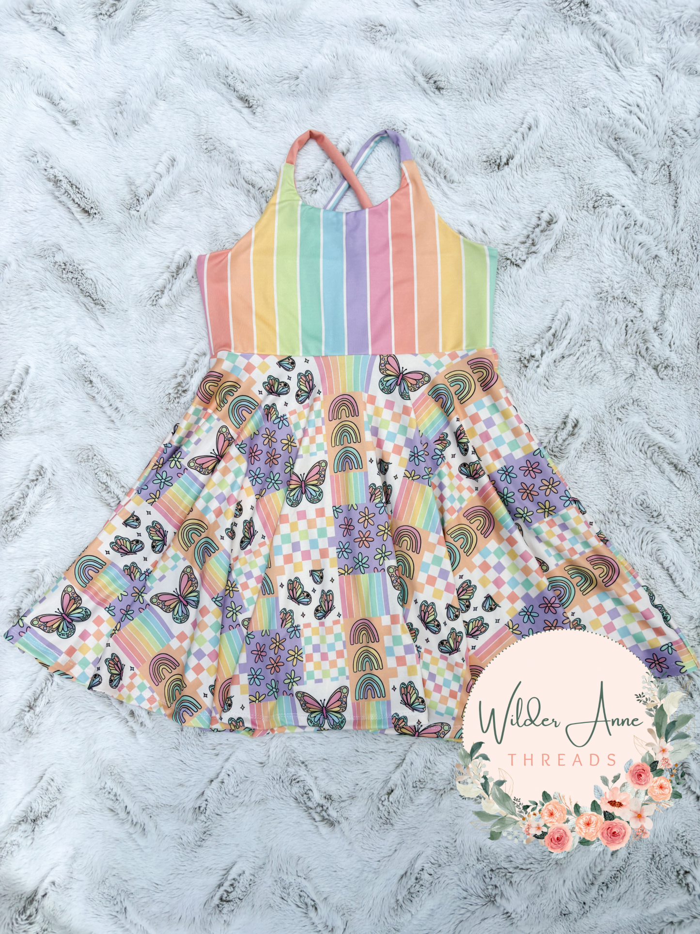 Neon Butterfly Patchwork